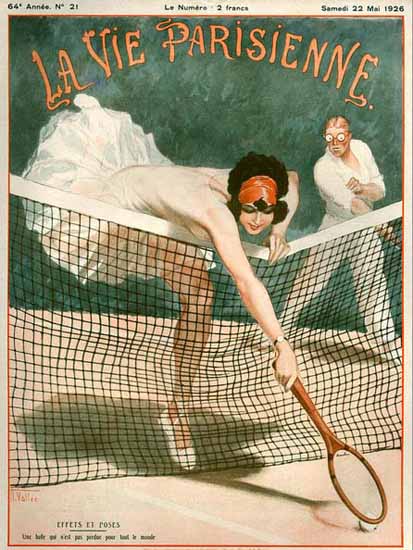 La Vie Parisienne 1926 Tennis Effets Et Poses Sex Appeal | Sex Appeal Vintage Ads and Covers 1891-1970