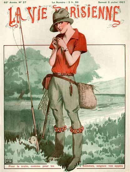 La Vie Parisienne 1927 Juillet 2 Georges Leonnec | La Vie Parisienne Erotic Magazine Covers 1910-1939