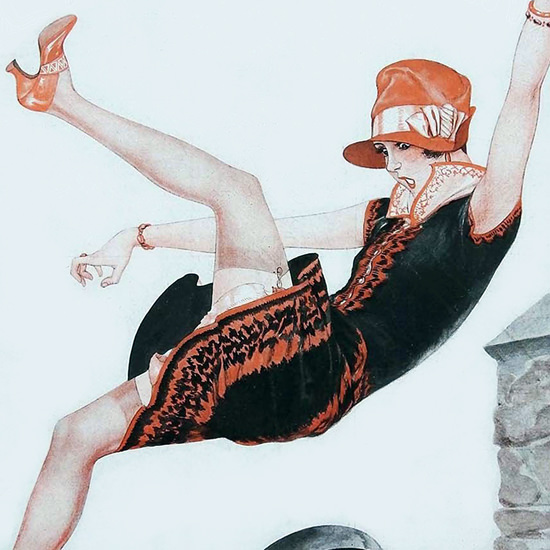 La Vie Parisienne 1927 Un Ecart De Conduite Cheri Herouard crop B | Best of 1920s Ad and Cover Art