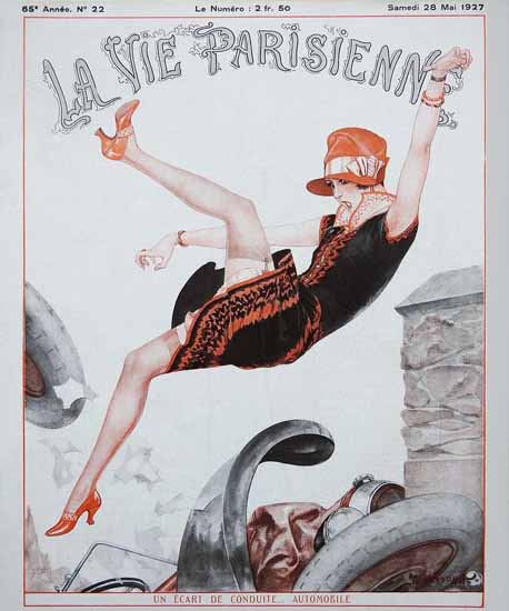 La Vie Parisienne 1927 Un Ecart De Conduite Cheri Herouard | La Vie Parisienne Erotic Magazine Covers 1910-1939
