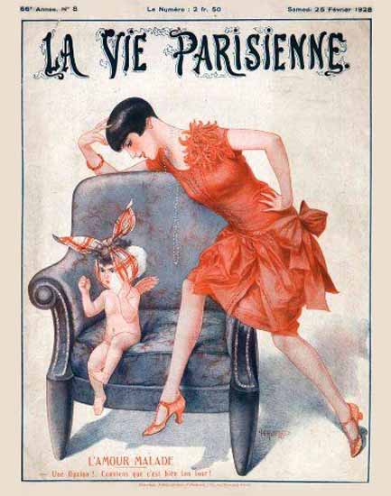 La Vie Parisienne 1928 L Amour Malade Cheri Herouard | La Vie Parisienne Erotic Magazine Covers 1910-1939