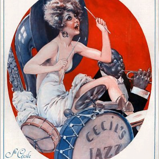La Vie Parisienne 1928 Ste Cecile Moderne Maurice Milliere crop | Best of 1920s Ad and Cover Art