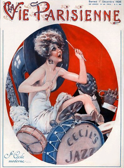 La Vie Parisienne 1928 Ste Cecile Moderne Maurice Milliere | La Vie Parisienne Erotic Magazine Covers 1910-1939