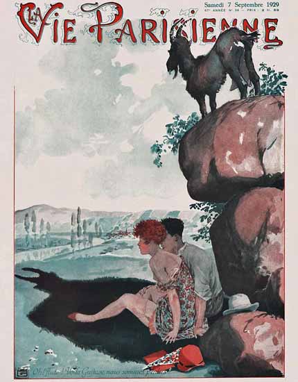La Vie Parisienne 1929 Gustave Nous Sommes Perdus Sex Appeal | Sex Appeal Vintage Ads and Covers 1891-1970