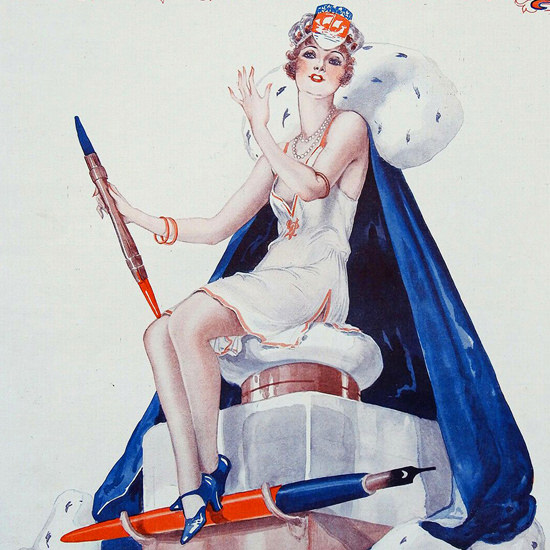 La Vie Parisienne 1929 Le Char De La Vie Parisienne Georges Leonnec crop | Best of 1920s Ad and Cover Art