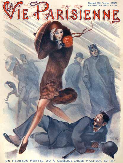 La Vie Parisienne 1929 Storm Un Heureux Mortel Sex Appeal | Sex Appeal Vintage Ads and Covers 1891-1970
