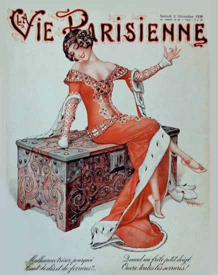 La Vie Parisienne 1930 Decembre 6 Cheri Herouard | La Vie Parisienne Erotic Magazine Covers 1910-1939