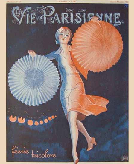 La Vie Parisienne 1930 Feerie Tricolore Georges Leonnec | La Vie Parisienne Erotic Magazine Covers 1910-1939