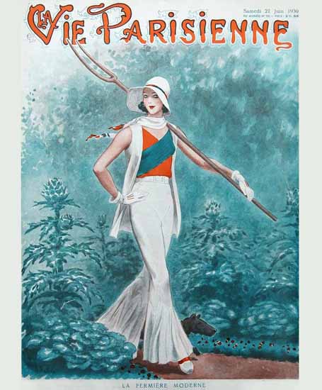 La Vie Parisienne 1930 La Fermiere Moderne Sex Appeal | Sex Appeal Vintage Ads and Covers 1891-1970