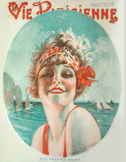 La Vie Parisienne 1930 Le Premier Bain Sex Appeal | Sex Appeal Vintage Ads and Covers 1891-1970