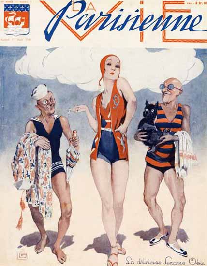 La Vie Parisienne 1931 Avril 1er Georges Leonnec | La Vie Parisienne Erotic Magazine Covers 1910-1939