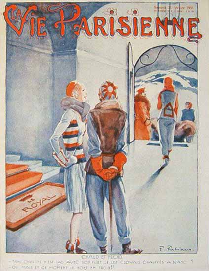 La Vie Parisienne 1931 Chaud Et Froid Fabien Fabiano | La Vie Parisienne Erotic Magazine Covers 1910-1939
