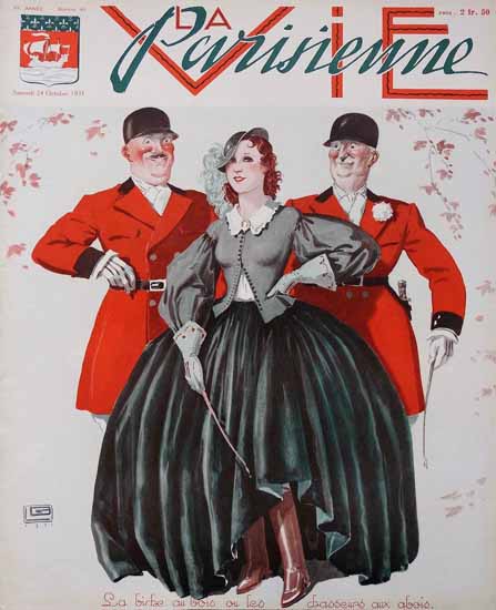 La Vie Parisienne 1931 Octobre 24 Georges Leonnec | La Vie Parisienne Erotic Magazine Covers 1910-1939