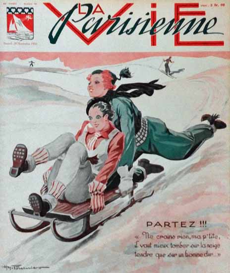 La Vie Parisienne 1931 Partez Henry Fournier | La Vie Parisienne Erotic Magazine Covers 1910-1939