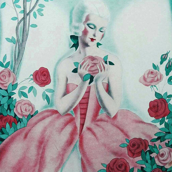 La Vie Parisienne 1931 Une Rose Parmi Les Roses Fabius Lorenzi crop | Best of 1930s Ad and Cover Art