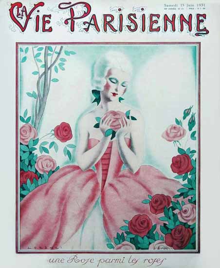 La Vie Parisienne 1931 Une Rose Parmi Les Roses Fabius Lorenzi | La Vie Parisienne Erotic Magazine Covers 1910-1939