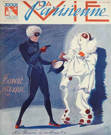 La Vie Parisienne 1932 Bandit Masque Henry Fournier | La Vie Parisienne Erotic Magazine Covers 1910-1939
