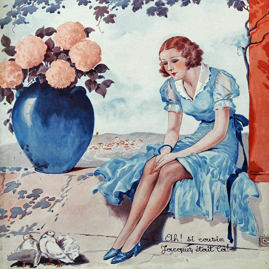 La Vie Parisienne 1932 Cousin Jacques Georges Leonnec crop | Best of 1930s Ad and Cover Art