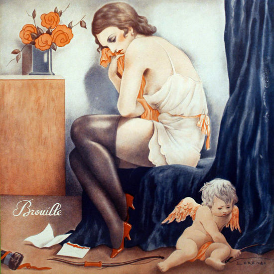 La Vie Parisienne 1933 Brouille Fabius Lorenzi crop | Best of Vintage Cover Art 1900-1970