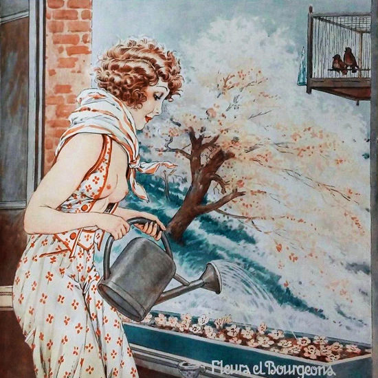 La Vie Parisienne 1933 Fleura Et Bourgeons Maurice Milliere crop | Best of 1930s Ad and Cover Art