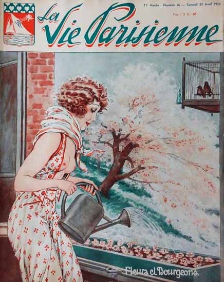 La Vie Parisienne 1933 Fleura Et Bourgeons Maurice Milliere | La Vie Parisienne Erotic Magazine Covers 1910-1939