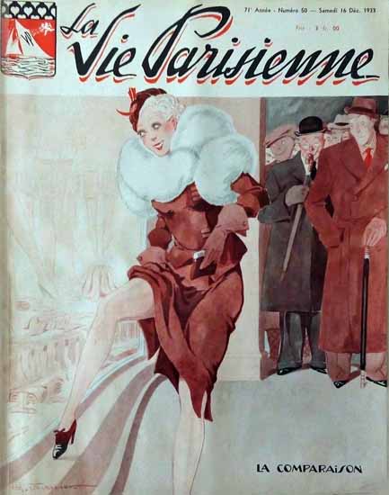 La Vie Parisienne 1933 La Comparaison Henry Fournier | La Vie Parisienne Erotic Magazine Covers 1910-1939