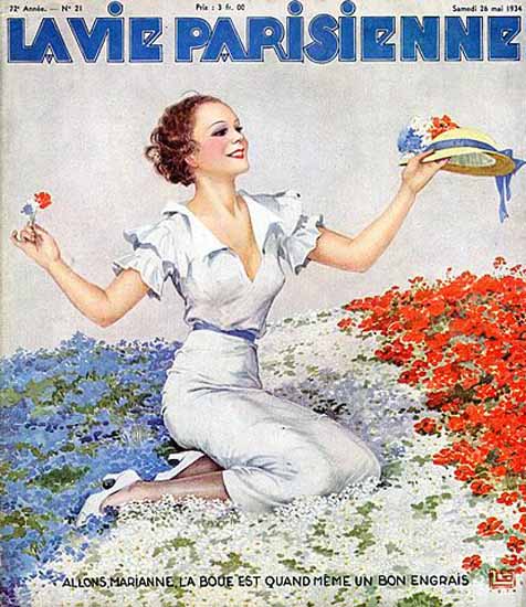 La Vie Parisienne 1934 Marianne Georges Leonnec Sex Appeal | Sex Appeal Vintage Ads and Covers 1891-1970