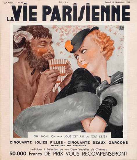 La Vie Parisienne 1934 Tout L Ete Georges Leonnec Sex Appeal | Sex Appeal Vintage Ads and Covers 1891-1970