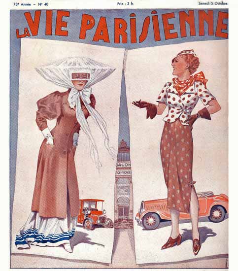 La Vie Parisienne 1935 Aerodynamisme Georges Leonnec | La Vie Parisienne Erotic Magazine Covers 1910-1939