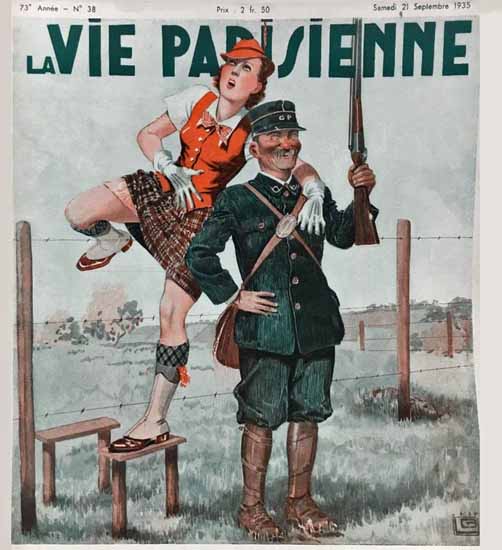 La Vie Parisienne 1935 Comtesse Georges Leonnec | La Vie Parisienne Erotic Magazine Covers 1910-1939