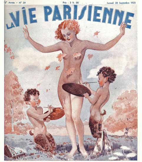 La Vie Parisienne 1935 Diapason Georges Leonnec | La Vie Parisienne Erotic Magazine Covers 1910-1939