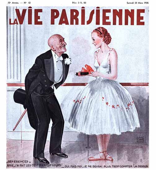 La Vie Parisienne 1935 References Georges Leonnec | La Vie Parisienne Erotic Magazine Covers 1910-1939
