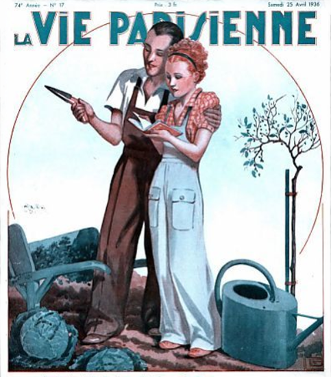 La Vie Parisienne 1936 Avril 25 Georges Leonnec | La Vie Parisienne Erotic Magazine Covers 1910-1939