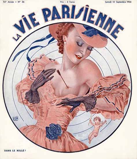 La Vie Parisienne 1936 Dans La Mille Georges Leonnec | La Vie Parisienne Erotic Magazine Covers 1910-1939