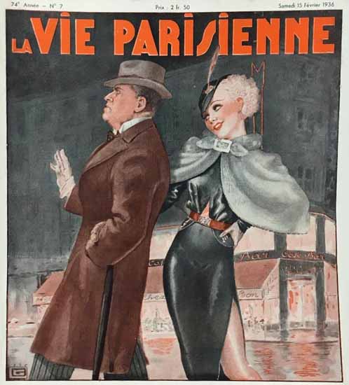 La Vie Parisienne 1936 La Crise Georges Leonnec | La Vie Parisienne Erotic Magazine Covers 1910-1939