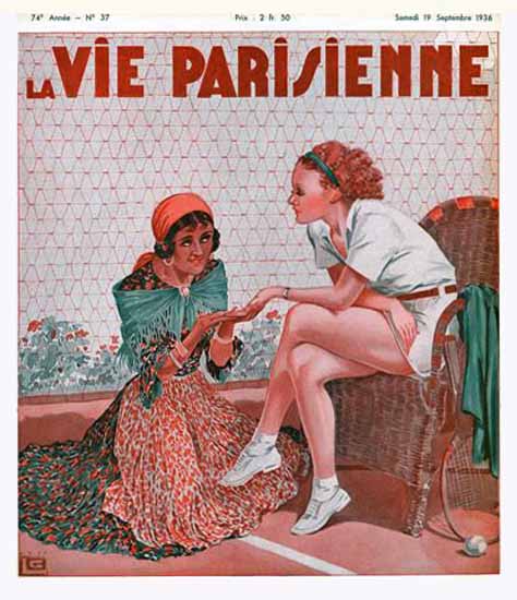 La Vie Parisienne 1936 La Ligne Georges Leonnec | La Vie Parisienne Erotic Magazine Covers 1910-1939