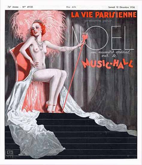 La Vie Parisienne 1936 Noel Georges Leonnec | La Vie Parisienne Erotic Magazine Covers 1910-1939