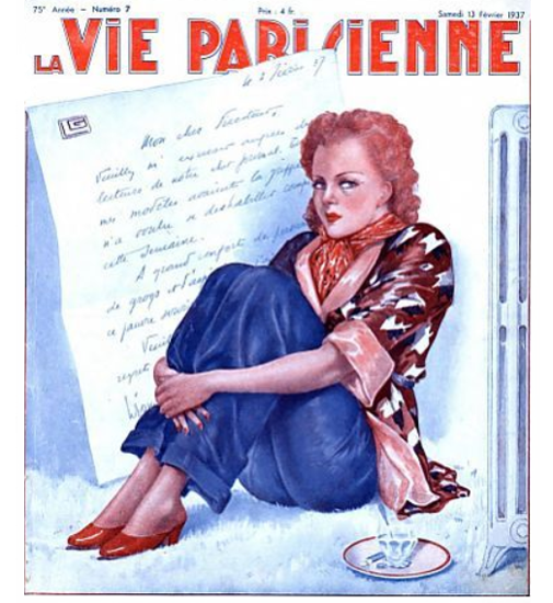 La Vie Parisienne 1937 Fevrier 13 Georges Leonnec | La Vie Parisienne Erotic Magazine Covers 1910-1939