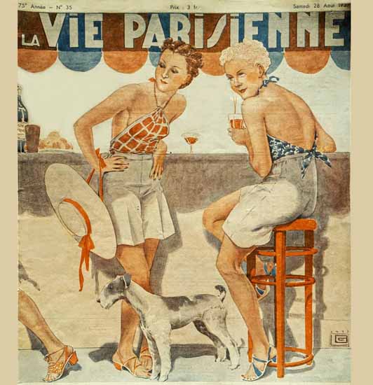 La Vie Parisienne 1937 Quelle Tenue Georges Leonnec | La Vie Parisienne Erotic Magazine Covers 1910-1939