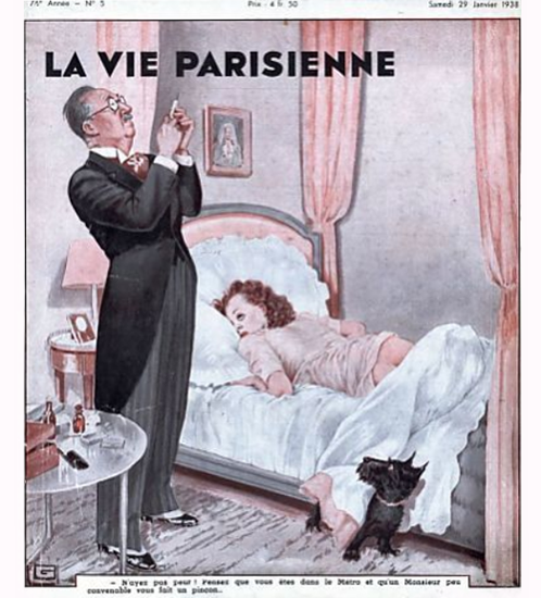 La Vie Parisienne 1938 Janvier 29 Georges Leonnec | La Vie Parisienne Erotic Magazine Covers 1910-1939
