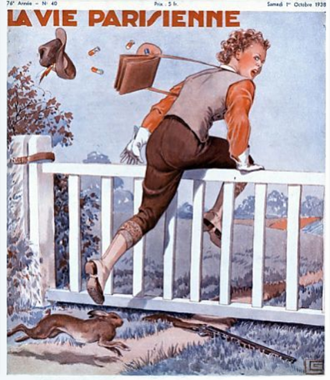 La Vie Parisienne 1938 Octobre 1er Georges Leonnec | La Vie Parisienne Erotic Magazine Covers 1910-1939
