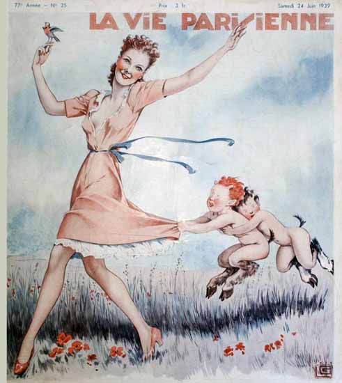 La Vie Parisienne 1939 Enfin L Ete Georges Leonnec | La Vie Parisienne Erotic Magazine Covers 1910-1939