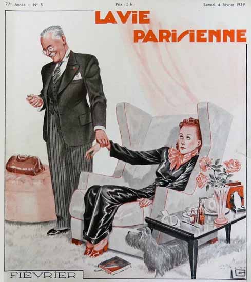 La Vie Parisienne 1939 Fievrier Georges Leonnec | La Vie Parisienne Erotic Magazine Covers 1910-1939