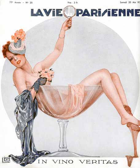 La Vie Parisienne 1939 In Vino Veritas Sex Appeal | Sex Appeal Vintage Ads and Covers 1891-1970
