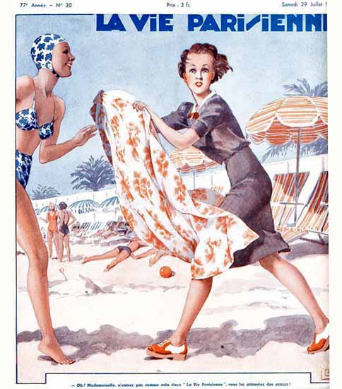 La Vie Parisienne 1939 Juillet 29 Georges Leonnec | La Vie Parisienne Erotic Magazine Covers 1910-1939