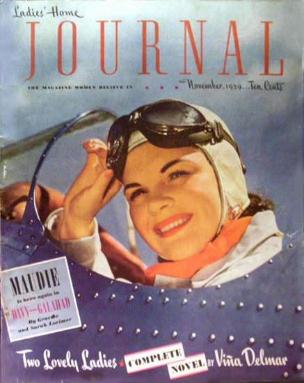 Ladies Home Journal Copyright 1939 Two Lovely Ladies | Vintage Ad and Cover Art 1891-1970