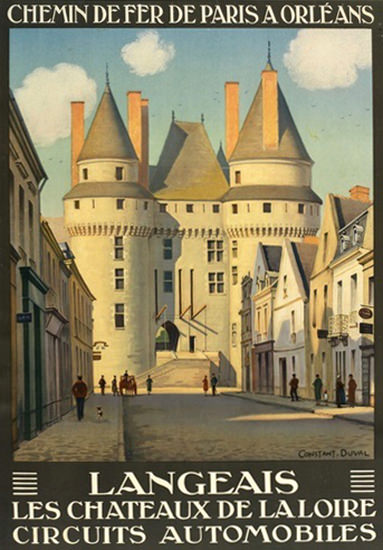 Langeais Les Chateaux De La Loire | Vintage Travel Posters 1891-1970