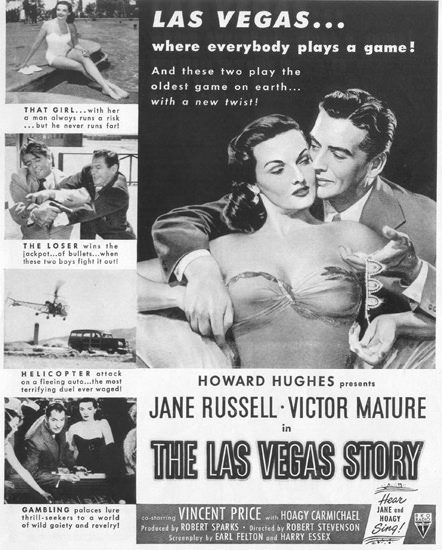 Las Vegas Jane Russell Victor Mature Movie 1952 | Sex Appeal Vintage Ads and Covers 1891-1970