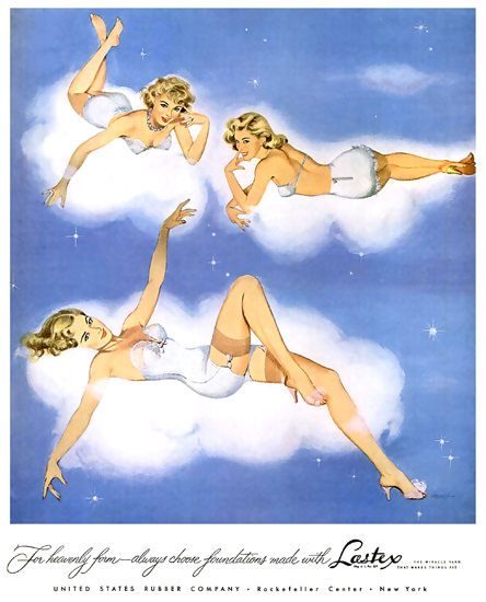 Lastex Lingerie Pin Up Angels 1951 | Sex Appeal Vintage Ads and Covers 1891-1970