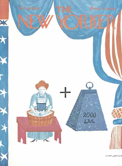 Laura Jean Allen The New Yorker 1966_02_19 Copyright | The New Yorker Graphic Art Covers 1946-1970